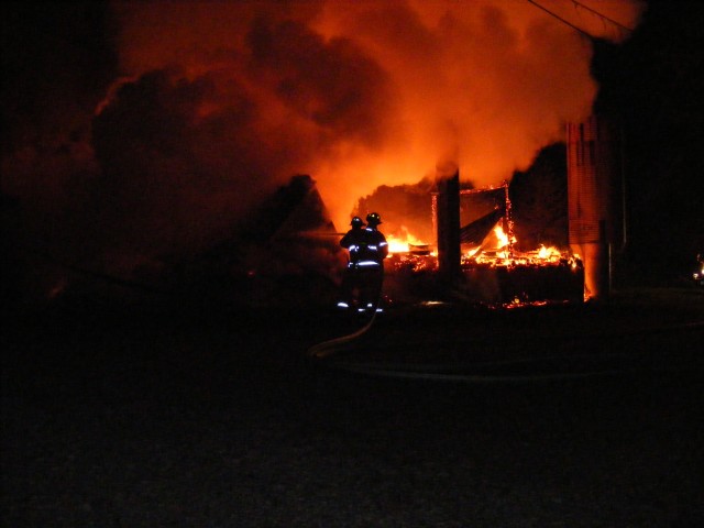 Barn fire  7/20/2009  Putker Road  North Stonington Ct.