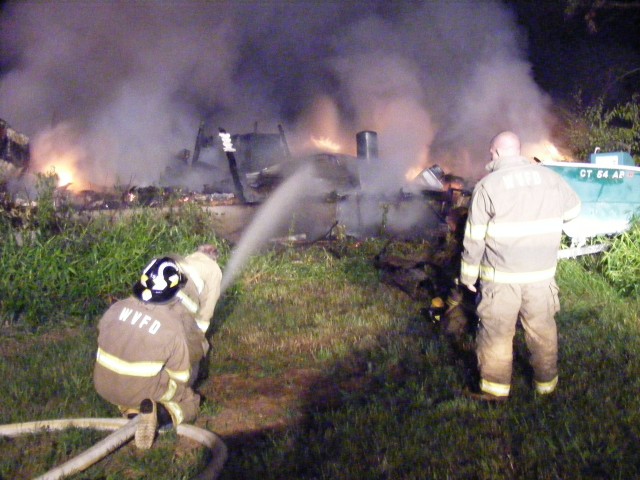 Barn fire  7/20/2009  Putker Road  North Stonington Ct