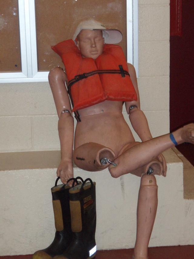 Rescue Randy ready for water rescue training.  You never know when and where he will show up!