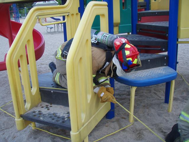 SCBA drill. Ashaway School Playground. 5/6/10