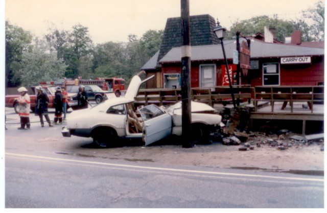 MVA in front of the Lantern Glow Restaurant.