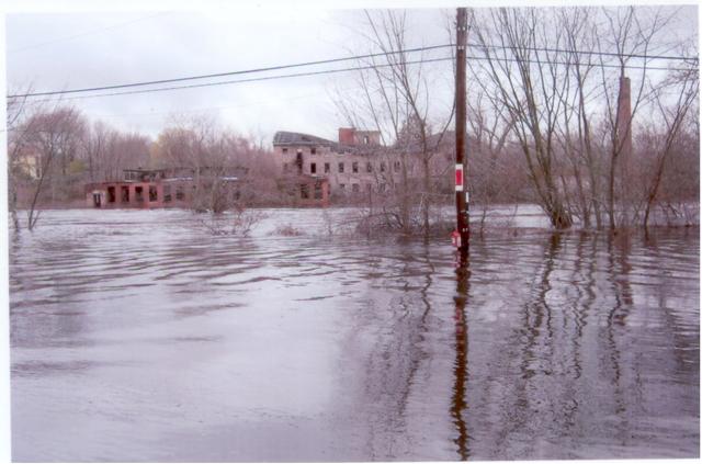 Maxson Street looking toward the Potter Hill Mill. 3/31/10