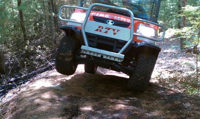 Our Kubota RTV at a brush fire in Hope Valley 7/6/10