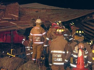 Truck into barn. 1/07